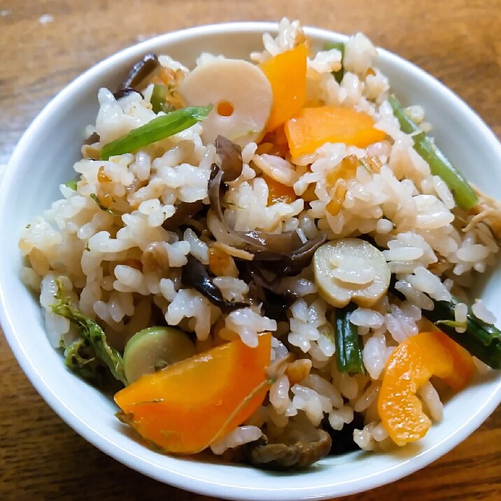 山菜炊き込みご飯